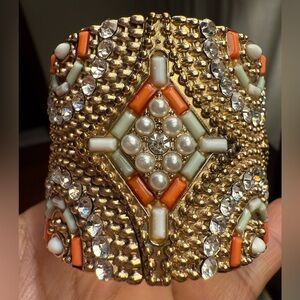 ✅PRELOVED✅Gold and Orange Beaded Bracelet